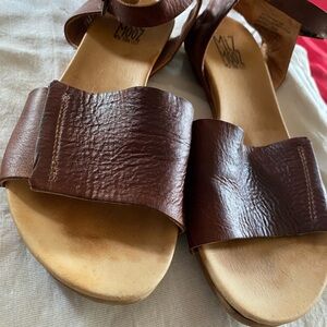 Miz Mooz Brown Leather Sandals Size 8